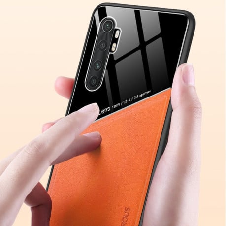Противоударный чехол Organic Glass для Xiaomi Mi Note 10 Lite - зеленый