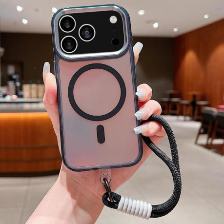 Противоударный чехол Bright Shadow  Magsafe Discoloration на iPhone 17 Pro Max - черный