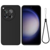 Силіконовий чохол Solid Color Liquid Silicone на OnePlus 12R/Ace 3 5G - чорний