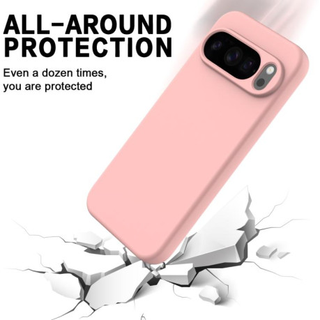 Силиконовый чехол Solid Color Liquid Silicone на Google Pixel 10 Pro XL - розовый