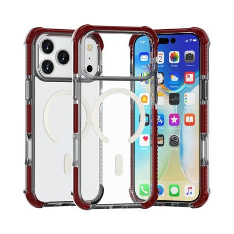 Противоударный чехол Acrylic Magsafe для iPhone 17 Pro Max - коричневый