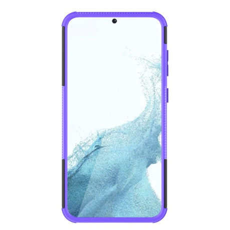 Противоударный чехол Tire Texture на Samsung Galaxy S23+ 5G - фиолетовый