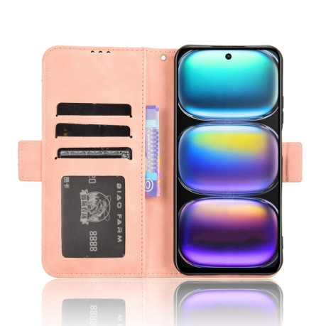Чехол-книжка Skin Feel Calf на Infinix Hot 50 4G - розовый