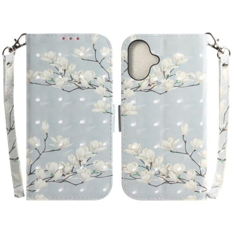 Чохол-книжка 3D Painting для iPhone 16 Plus - Magnolia