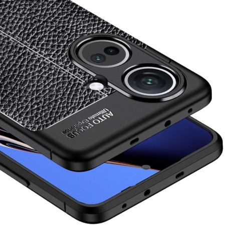 Противоударный чехол Litchi Texture на OPPO K11 5G/OnePlus Nord CE3 - синий