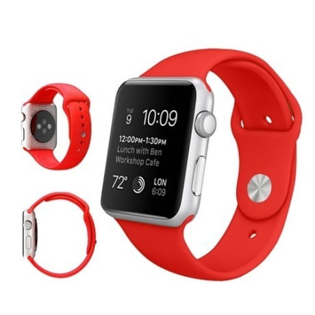 Ремінець Sport Band Red з різними по довжині для Apple Watch 42 mm