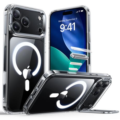 Оригінальний чохол ESR Classic Hybrid з підставкою Kickstand та з MagSafe на iPhone 17 Pro - Clear