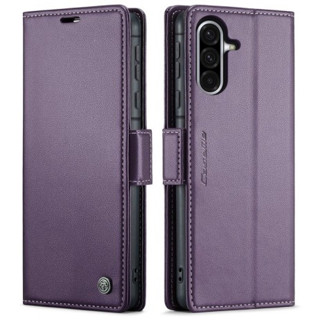 Чохол-книжка CaseMe 023 Butterfly Buckle Litchi RFID Anti-theft Leather  для Samsung Galaxy A36 5G - фіолетовий