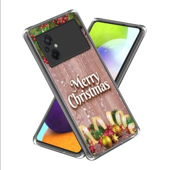 Противоударный чехол Christmas Patterned для Xiaomi Poco M5 - Christmas Theme