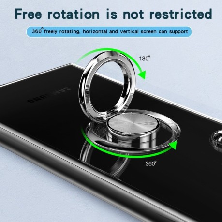 Противоударный чехол Matte with Ring Holder для Samsung Galaxy S22 Ultra 5G - прозрачный