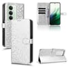 Чехол-книжка Honeycomb Dot для Xiaomi Redmi 15 5G / 4G EU 171mm — серебристый