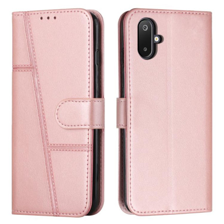 Чехол-книжка Stitching Calf Texture для Samsung Galaxy M06 5G - золото