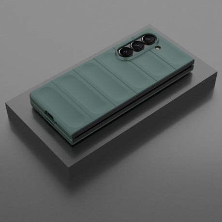 Силіконовий чохол Magic Flannel для Samsung Galaxy Fold 6 - зелений