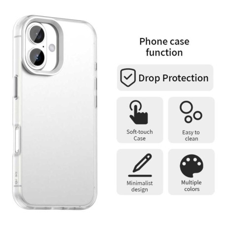 Противоударный чехол Candy Series для iPhone 17 - белый