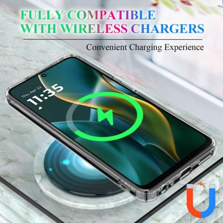 Чехол Clear Case MagSafe Simple Magnetiс для Motorola Edge 60 - прозрачный