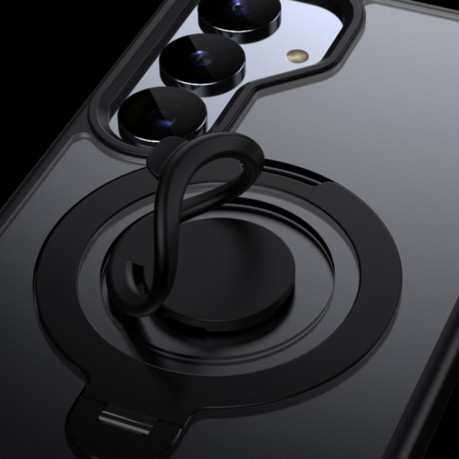 Протиударний чохол Frosted MagSafe with 360 Degree для Samsung Galaxy S25 - синій