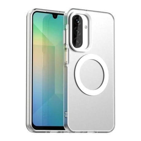 Чехол Candy с Magsafe гибридный на Samsung Galaxy A17 4G - белый