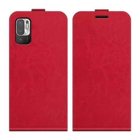 Флип-чехол R64 Texture Single на Xiaomi Redmi Note 10 5G/Redmi Note 10T/Pocco M3 Pro - красный