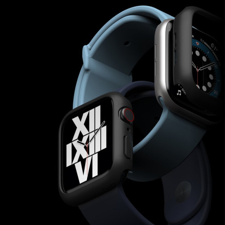 Противоударные накладки Ringke Slim 2x set для Apple  Watch 6 / 5 / 4 40mm - прозрачная и черная