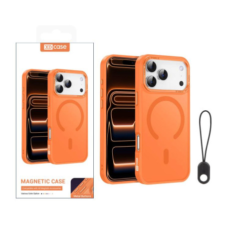 Чехол Xdcase с металлической рамкой камеры и функцией MagSafe для iPhone 17 Pro Max — золотой