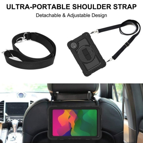 Протиударний чохол Acrylic 360 Degree Rotation Holder Leather для Redmi Pad SE 8.7 2024 - чорний