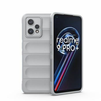 Силиконовый чехол Magic Flannel для Realme 9 Pro Plus/ Realme 9 4G - серый