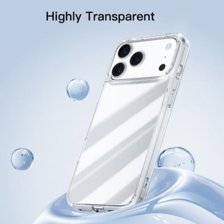 Силиконовый чехол Mutural Ice Series на iPhone 17 - прозрачный