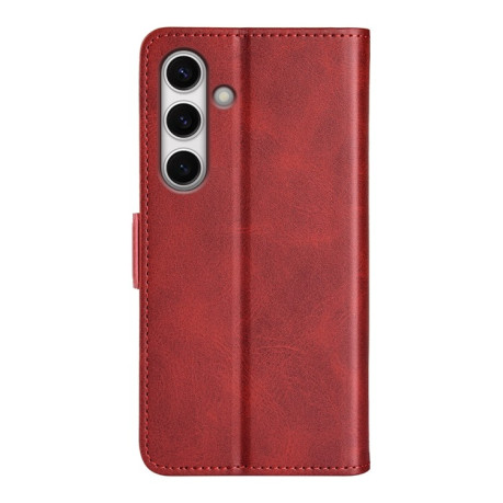 Чехол-книжка Dual-side Magnetic Buckle для Samsung Galaxy S24 FE 5G - красный