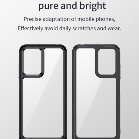 Противоударный чехол Colorful Acrylic Series для Xiaomi Poco M3 Pro/Redmi Note 10 5G/10T/11 SE - синий