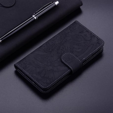 Чохол-книжка Tiger Embossing для Xiaomi Redmi Note 14 4G 164.84mm - чорний