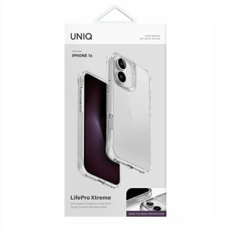 Оригинальный чехол Uniq LifePro Xtreme на Uniq LifePro Xtreme iPhone 16 - Clear