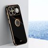 Чехол XINLI Straight Edge с держаталем-подставкой на Xiaomi Redmi K90 Pro Max / Poco F8 Ultra — чёрный