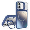 Матовый чехол AG Frosted Lens Holder MagSafe с держателем камеры и MagSafe для iPhone 16 — королевский синий