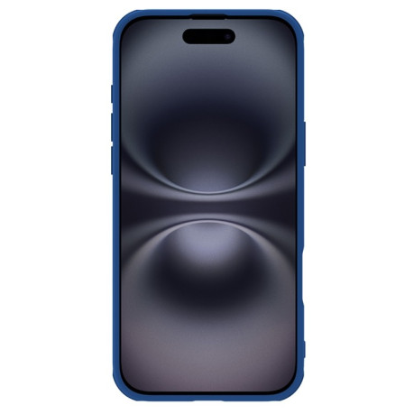 Ударозащитный чехол NILLKIN CamShield Pro на iPhone 16 Plus - синий