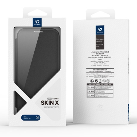 Чохол-книжка DUX Skin X Pro Series Magsafe на iPhone 16 Plus - чорний