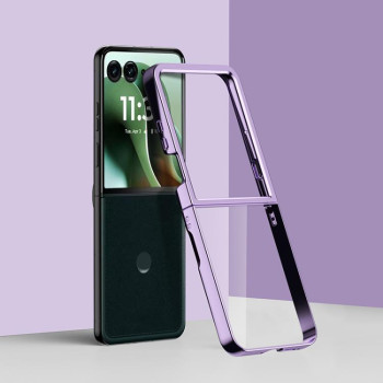 Чохол 6D Electroplating для Motorola Razr 60 Ultra - фіолетовий