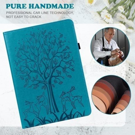 Чохол-книжка Tree Deer Embossed Leather для Xiaomi Redmi Pad SE 8.7 - синій