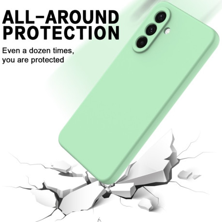 Силіконовий чохол Solid Color Liquid Silicone  для Samsung Galaxy A26 5G - зелений