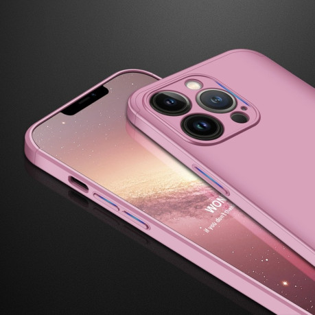 Противоударный чехол GKK Three Stage Splicing на iPhone 13 Pro - розовое золото