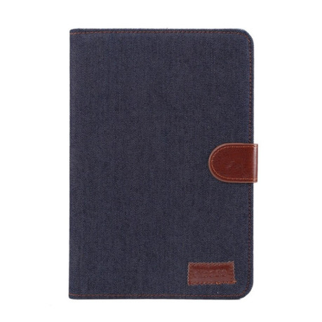 Чехол- книжка Denim Leather Case на iPad Mini 5 2019 / iPad Mini 4-черный