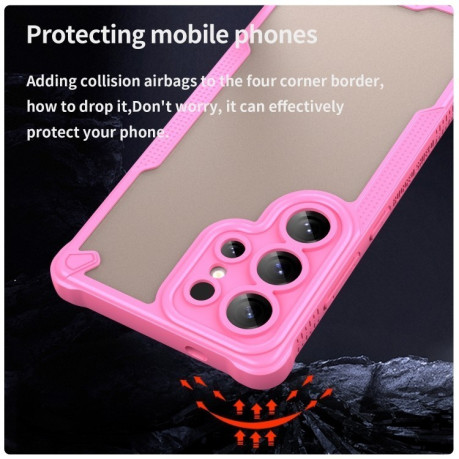 Протиударний чохол Armor Glaze PC Hybrid для Samsung Galaxy S25 Ultra 5G - рожевий