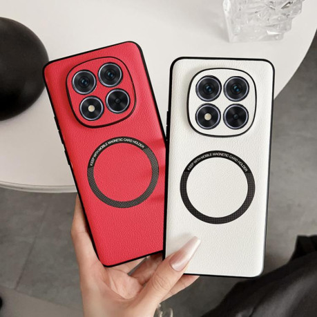 Противоударный чехол MagSafe Magnetic на Redmi Note 14 Pro 4G - белый