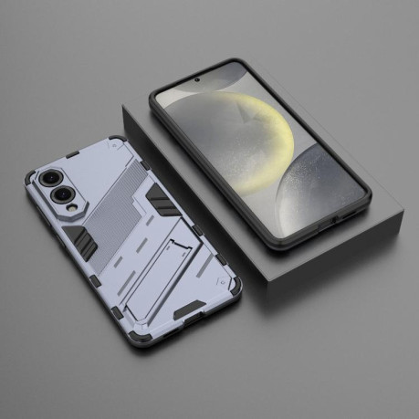 Противоударный чехол Punk Armor для Samsung Galaxy S25 Edge 5G - серый