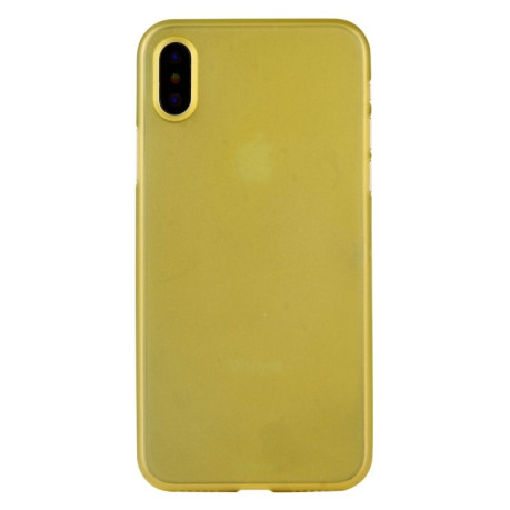 Ультратонкий чехол Back Cover для iPhone X / XS - желтый