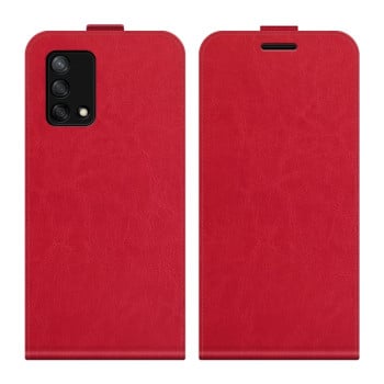 Флип-чехол R64 Texture Single на OPPO F19 / A74 4G - красный