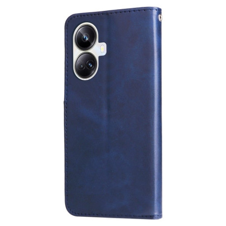 Чехол-книжка Fashion Calf Texture для Realme 10 Pro+ 5G - синий