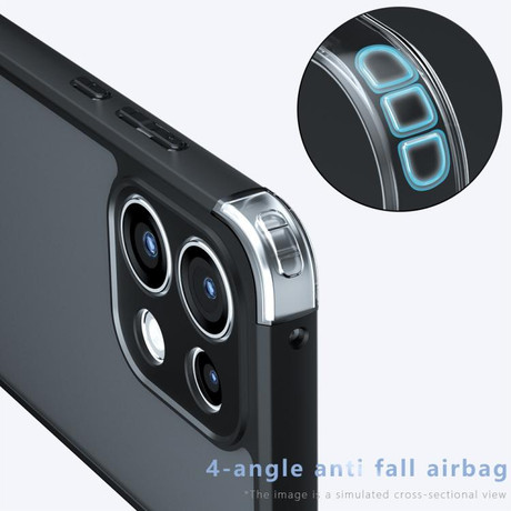 Противоударный чехол Armor Precise Hole гибрид на OPPO Reno16 F / Reno16 FS / Reno16c — матовый чёрный