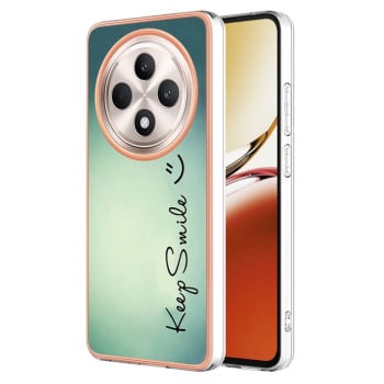 Противоударный чехол Electroplating IMD для OPPO Reno12 F/12 FS 5G - Smile