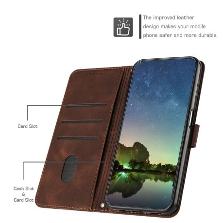Чохол-книжка Dream Triangle Leather на Samsung Galaxy S24+ - коричневий
