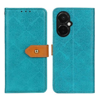 Чехол-книжка European Floral для OnePlus Nord N30/CE 3 Lite - синий